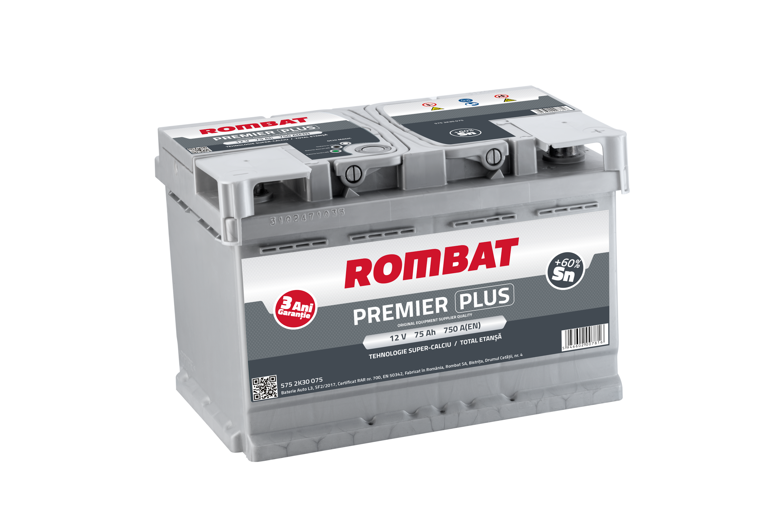 Premier Plus 12V 75Ah - Garanție 3 ani | Genamag S.R.L. Distribuitor ...